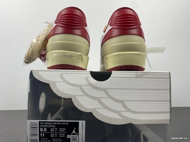 Jordan Retro White Off-White Red SP 2 DJ4375-106 Low 0611